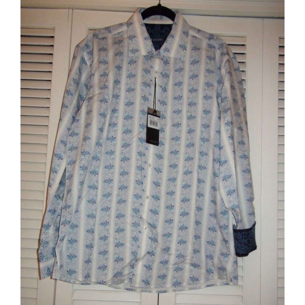 Zagiri A Dream Within A Dream Light Blue Dress Casual Sport Shirt